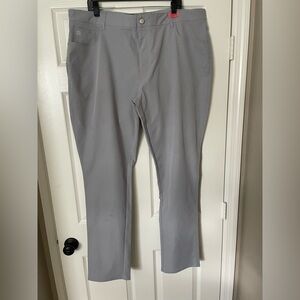 PETER MILLAR Surge Gale Gray Performance Pants - Men's 44x34 - Golf